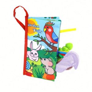 Set de Juguetes de Tela Suave para Bebés, Libro de Actividades en Blanco y Negro con Colas de Animales, Silencioso, Mi Primer Libro, Venta al por Mayor - Product Image 5