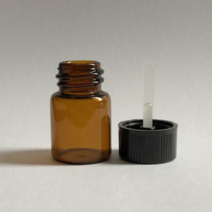 Botella de vidrio de tubo de aceite esencial vacía ámbar de 5ml y 10ml con tapa de espátula, vial de pegamento con tapa de barra plana para cosméticos al por mayor - Product Image 5