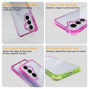 Pour Samsung S26 Nouvelle coque de téléphone dégradée avec airbag anti-chute en <span class=keywords><strong>TPE</strong></span> PC, coque de protection pour Samsung Galaxy S26 Plus 25 Ultra - Product Image 5