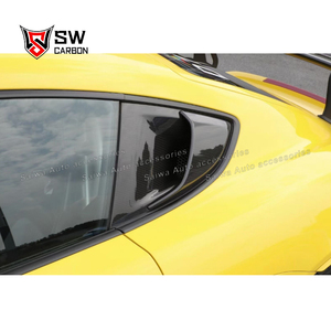 Nouveau couvercle de persiennes d'aération latérale de fenêtre arrière en fibre de carbone <span class=keywords><strong>GT</strong></span> Style <span class=keywords><strong>718</strong></span> pour Porsche <span class=keywords><strong>718</strong></span> Cayman - Product Image 4