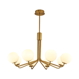 Lámpara led colgante de cobre, <span class=keywords><strong>luz</strong></span> para sala de estar, comedor, dormitorio, <span class=keywords><strong>ahora</strong></span> contraído - Product Image 6