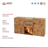 KERUI Briques composites de mullite de silicium réfractaire 1400 ℃ Briques de mullite siliceux pour four à ciment