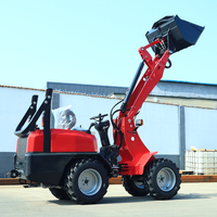 Meistverkaufter Mini-Radlader CE EPA Euro 5 Materialtransport Landwirtschaftlicher Mini-Lader 4-Rad-Antrieb Hydraulischer Frontlader