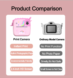Cámara Digital HD para niños de 1080p, función de impresión instantánea, cámaras de vídeo para niños y niñas, cumpleaños, sesión de fotos al aire libre, Sensor de imagen CMOS - Product Image 5