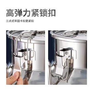 Comercial 304 Aço Inoxidável Sustentável Food Storage Container Vinho Leite Amendoim <span class=keywords><strong>Oil</strong></span> Jar Qualidade Transport Seal <span class=keywords><strong>Kitchen</strong></span> Party - Product Image 4