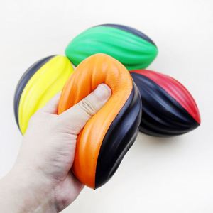 Pelota Antiestrés de PU con Logotipo Personalizado, Mini Pelota de Espuma en Espiral, Pelota Antiestrés de Fútbol Americano, Juguetes de Pelota de Alto Rebote - Product Image 6