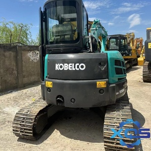 Mini-excavatrice d'occasion Kobelco SK55 d'origine japonaise en bon état, 5 tonnes, modèle SK55SR, excavatrice sur chenilles avec cabine - Product Image 6