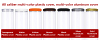 250ml clair recyclable rond Cookie Emballage Bouteille Pot PET Pot en plastique PET 150ml Pot à bonbons en plastique avec couvercles