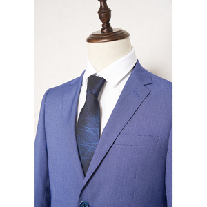 <span class=keywords><strong>Blazer</strong></span> de trajes para <span class=keywords><strong>hombre</strong></span>, superventas, cuello en V, azul, tipo diamante, entramado, venta al por mayor, chaquetas de traje de boda personalizadas para <span class=keywords><strong>hombre</strong></span>, venta al por mayor - Product Image 3