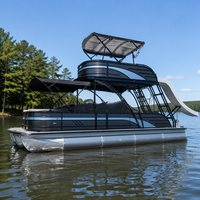 Yacht de sport moderne Allhouse 2026 personnalisé de 30 pieds, bateau de pêche récréatif à double pont avec éclairage LED et haut-parleurs MP4 à vendre