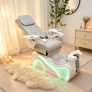 อุปกรณ์ร้านทำเล็บมาใหม่ เก้าอี้นวดเท้าสปาทำเล็บมือ หรูหรา ทันสมัย ปรับเอนได้ นวดไฟฟ้า อ่างน้ำวนทำเล็บเท้า พลาสติก - Product Image 1