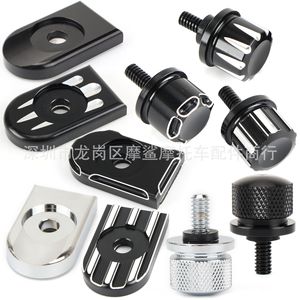 สกรูยึดเบาะมอเตอร์ไซค์ Moshark ขนาด 6 มม. อลูมิเนียมอัลลอย CNC แบบปลดเร็ว สำหรับอะไหล่เบาะฮาร์เลย์ - Product Image 2