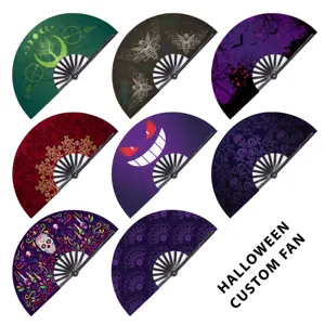 Free Rave Bamboo Hand Fan 10 Dollars to USA/AU/CA/UK/FR