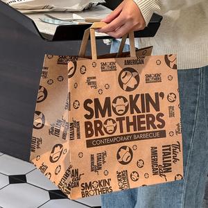 Bolsa de Papel Personalizada para Comida para Llevar de Restaurante, con Material de Grado Alimenticio y Fondo Antiderrames, para Comida Caliente, Catering o Comida Rápida - Product Image 2