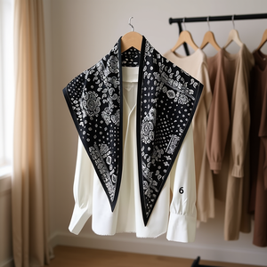 Sciarpa Triangolare Multiuso Paisley 60*135CM 36G per Donna, Accessorio Moda - Product Image 2