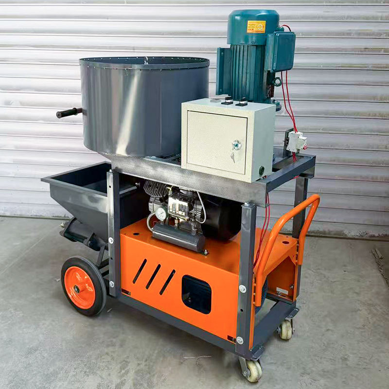 Cement Packing System Reliable Cement Sand Plaster Machine with Multifunctional Mixing System ...