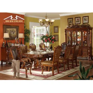 Longhao royal hot sale dining room sets dining table sets with factory price