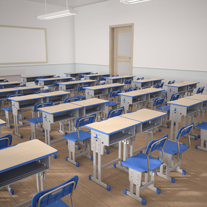 Muebles de <span class=keywords><strong>Aula</strong></span> Modernos Personalizados, Juego de Escritorio <span class=keywords><strong>y</strong></span> Silla Escolar con Altura Ajustable, con Cajón para Libros <span class=keywords><strong>y</strong></span> Gancho para Mochila, para <span class=keywords><strong>el</strong></span> Aprendizaje - Product Image 2