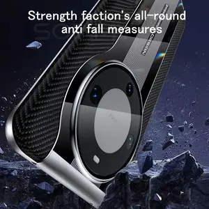 Fundas de armadura con textura de fibra de carbono a la moda para <span class=keywords><strong>Huawei</strong></span> Mate 60 50 40 30 Pro 50RS 40RS P60 50 40 Pro Honor Magic 5 90 Pro, funda dura - Product Image 5