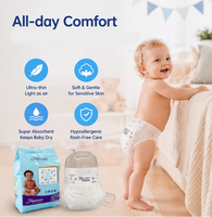 Couches pour bébés en coton de haute qualité, douces, respirantes, avec protection anti-fuites, design personnalisé premium, fabriquées en Chine, vente en gros