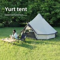 Tente yourte imperméable quatre saisons, grande tente pyramidale indienne en forme de cloche, auvent de pique-nique, tente de camping, abri solaire pour le désert