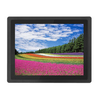 15 pulgadas TFT 1024*768 pantalla LCD panel frontal IP65 montaje en pared impermeable monitor táctil capacitivo industrial