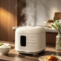 Autocuiseur intelligent 2,5 L avec système de programmation 24h et 7 modes de cuisson, cuve intérieure en acier inoxydable pour usage domestique et professionnel