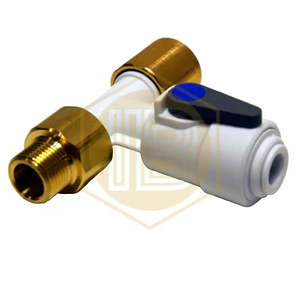 Valvola di intercettazione a T in acetal con valvola di non ritorno. - Product Image 6