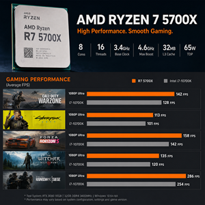 Venta al por Mayor de Procesadores <span class=keywords><strong>AMD</strong></span> <span class=keywords><strong>Ryzen</strong></span> <span class=keywords><strong>7</strong></span> <span class=keywords><strong>5700X</strong></span> AM4 8C16T para PC de Escritorio, CPU Zen3 para Juegos, Componentes de Computación para Juegos en Stock - Product Image 3