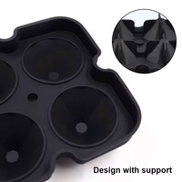 Treillis de glace en silicone avec entonnoir Modèle 6 compartiments Moule à treillis de glace en diamant Moules à glaçons pour cocktail de whisky