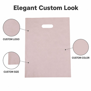 Strong Die Cut Carrier <b>Bags</b> LDPE HDPE Private Label Fast Delivery High Clarity Takeaway Food Boutique Apparel - Product Image 2