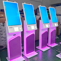 Kiosques en libre-service pour hôtels de 27 pouces, directement de l'usine, avec lecteur de passeport et distributeur automatique de cartes