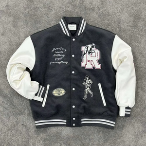 Nuova Collezione 2026: Giacca Varsity Unisex Vintage con Ricami, Cappotto Baseball Invernale con Pelliccia, Streetwear per Uso Quotidiano e Feste - Product Image 1