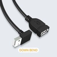 Großhandel Single Elbow 90 Grad nach oben rechtwinkliges USB-Stecker-Buchse-Verlängerung kabel Hochwertiges Daten-und Netz kabel