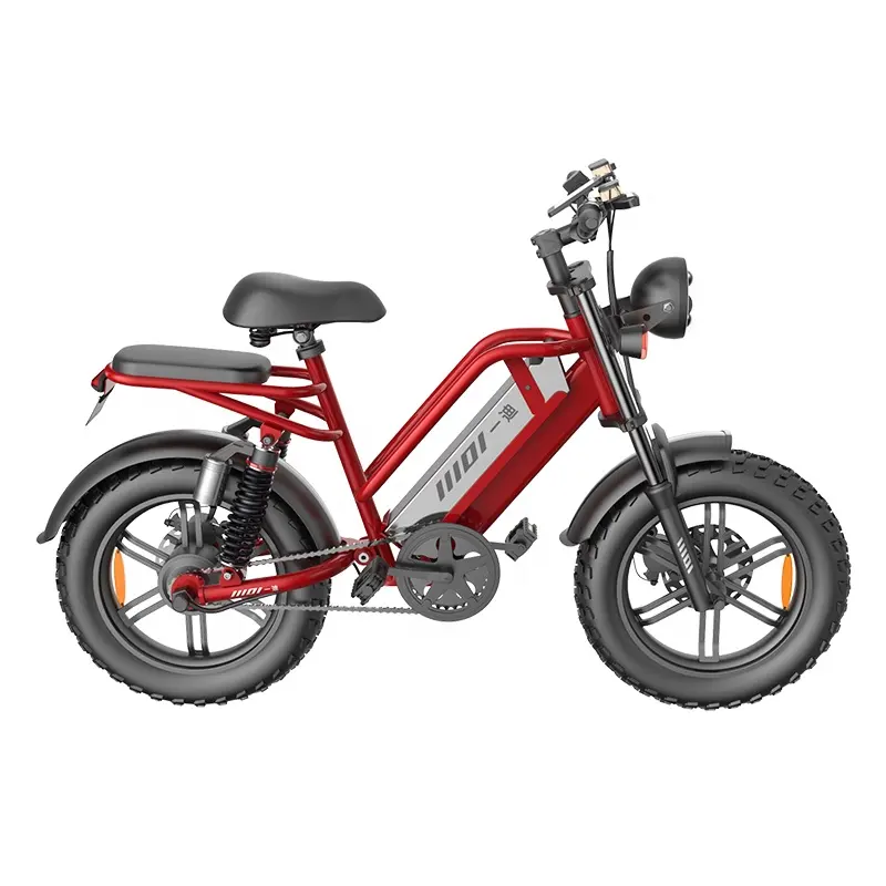 Vélo électrique chopper Surron de 20 pouces, vélo électrique durable de 48V, 750W, 15Ah, 20Ah et 23Ah à gros pneus, vélo tout-terrain à double moteur, le plus populaire