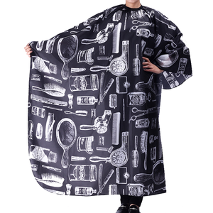 KEFEI <span class=keywords><strong>KF</strong></span>-102987 Cape de Coiffeur Personnalisée en PVC Noir, Tablier Confortable pour <span class=keywords><strong>Salon</strong></span>, Robe de Protection à Boutons-Pression, Essentiel pour la Coupe de Cheveux, Fabriqué en Chine - Product Image 5