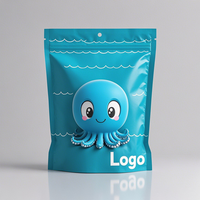 Pochette zip-lock debout personnalisée de qualité alimentaire au fini mat résistant au soleil avec impression des deux côtés pour emballage de collation