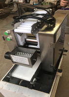 Machine automatique de fabrication de feuilles de pâte pour roti, dumplings, gyozas, siomais et samosas en acier inoxydable de 12 cm, 15 cm et 20 cm, modèle commercial de table avec moteur