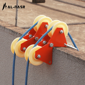 Al-Nasr Corner Pulley Rope Reel 1.6kg Plastic Industrial Design For Rock Climbing Rappelling Wall Hanging Rope Protection - Product Image 2