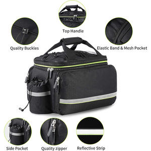 Bolsa de Bicicleta de Nuevo Diseño, Portaequipajes Trasero, Gran Capacidad, Impermeable, Desmontable, Fácil de Guardar, Accesorio Multifuncional para Ciclismo - Product Image 4