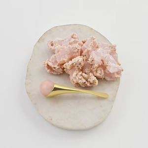 Rose Quartz Ball Facial Massager Roller Stainless Steel <b>Makeup</b> Spatula Beauty Face <b>Cream</b> Scoop Premium Jade Roller for Facial - Product Image 3