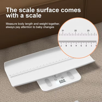 Balance électronique intelligente pour bébé de haute précision, directement de l'usine, avec mesure de la taille et écran LCD, balance numérique pour bébé