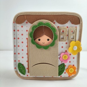 Cadeaux d'anniversaire pour filles <span class=keywords><strong>livre</strong></span> d'activités doux Animal de la forêt Montessori jouets éducatifs pour enfants <span class=keywords><strong>livre</strong></span> silencieux <span class=keywords><strong>en</strong></span> tissu pour garçon fille - Product Image 2