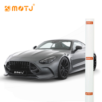 MOTJ - Película Protectora de Pintura para Automóvil de TPU PPF de 7.5mil, de Alta Calidad, Brillante, Autoadhesiva, Antiarañazos, Antiamarilleo, Garantía de 5 Años, 1.52x3M, 15M/Rollo