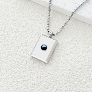 <span class=keywords><strong>Collana</strong></span> da Donna in Acciaio Inossidabile <span class=keywords><strong>con</strong></span> Ciondolo a Lettera per Fidanzamento e Catena a Maglie, Personalizzabile <span class=keywords><strong>con</strong></span> <span class=keywords><strong>Proiezione</strong></span> Immagine Fai-da-te, Dropshipping - Product Image 2