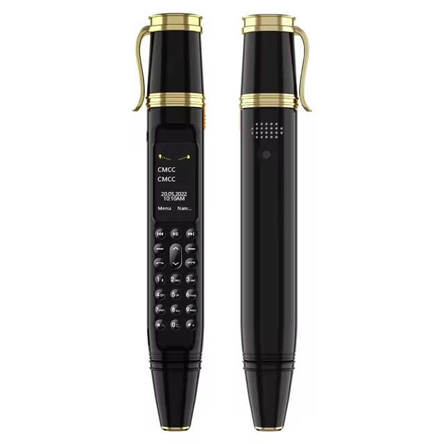 BM111 Pen Phone Portable Fan 3-in-1 Mobile Phone Dual SIM Bluetooth Dial Recorder Magic Voice Pen Style Telephone Original