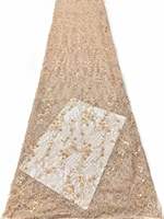 Tissus en dentelle perlée à sequins de haute qualité pour robes de mariée et de soirée 3m/sacs