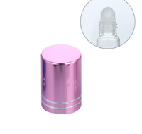 Flacons compte-gouttes cylindriques en verre pour huiles essentielles 5ml, surface transparente, vente en gros, emballés, portables, pour massage des yeux et parfum de voyage