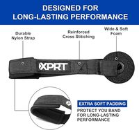 Ensemble de bandes de résistance élastique à boucle robuste pour ancre de porte en nylon en mousse d'entraînement pour l'entraînement