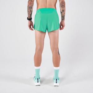 Pantalones Cortos Deportivos Casuales para Hombre, Color Verde Menta, para Playa, Gimnasio, Compresión, Transpirables, con Cordón Ajustable y Logotipo Personalizado - Product Image 2